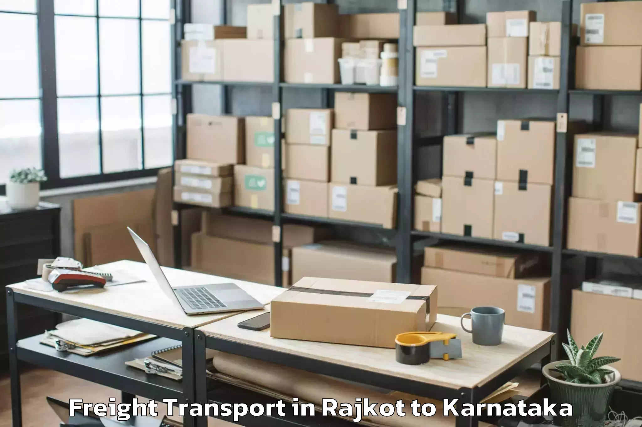 Professional Rajkot to Tirumakudalu Narasipura Freight Transport